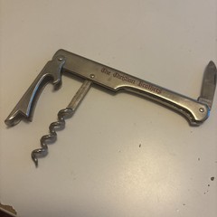 The Christian Brothers Wine Tool Folding Corkscrew/Knife Blade/Opener Italy