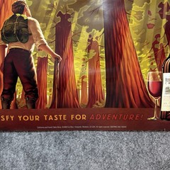 18 x 24 Redwood Creek WINE POSTER Art Advertising Giant Redwoods Hiker Majestic