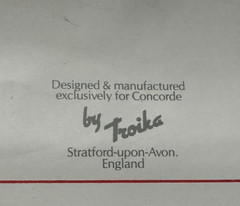 British Airways CONCORDE JET STERLING SILVER Decanter Labels WINE Vodka AIRPLANE