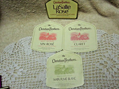 Vtg. Lot of (17) CHRISTIAN BROTHERS WINERY, California, Wine Labels