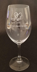 Matanzas Creek Winery: CA – 30th – 1978-2008 – Wine Glass – 7-1/2&Prime; Tall – Riedel