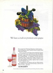1967 Almaden Wine Premium European Grapes Vintage Magazine Print Ad/Poster