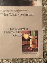 PRINT AD 1980 Ernest & Julio Gallo Winery Chenin Blanc – The Wine Remembers