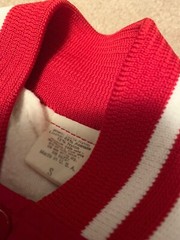 RARE VINTAGE 1980&rsquo;S BARTLES & JAYMES PROMOTIONAL RED WHITE VARSITY JACKET SMALL