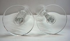 Wyldewood Cellar Winery Elderberry Wine 2000 Y2K Stemmed Fluted Wine Glasses KS