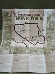 1973 Inglenook Notes Sping Edition Flyer & Santa Clara Wine Country Tour Map