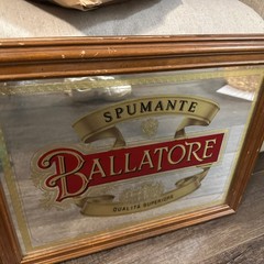 Vintage Ballatore Spumante Bar Advertising Mirror Sign