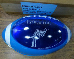 Yellow Tail Wine Football Lightbox Sign Man Cave – BLUE – NEW – 4&Prime;x8.5&Prime;x13&Prime;