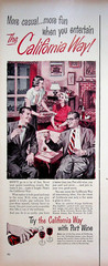 1950 California Way Port Wine Vintage 50s Print Ad Advisory Board San Francisco