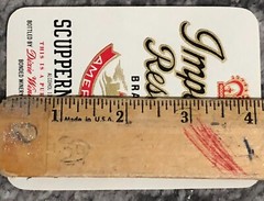Vintage Liquor Label IMPERIAL RESERVE SCUPPERMONG Wine 1940 Grapes Dixie Old