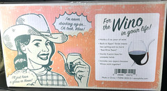 Vintage Wino Sippers Novelty Wine Glasses Original Box Great Fun Graphics