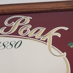 Geyser Peak Winery Wine Mirror Gold Foil Sign 27 x 21&Prime; Bar Pub Decor Vintage 80s