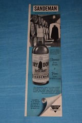 Vintage 1952 Sandeman Sherry & Port Ad. W.A. Taylor & Co. Wines & Spirits NYC.
