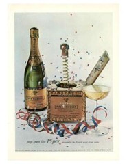 1964 Piper – Heidsieck PRINT AD 1959 Brut Champagne