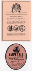 1960s-70s Paw Paw, MI Wine Imperial Pink Champagne Michigan Wineries set #2G3