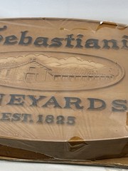 Sebastiani Vineyards Wall Sign Plaque RARE Vintage Sonoma CA NAPA Winery Wine