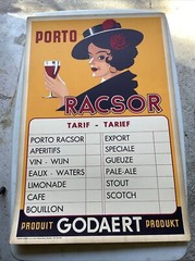Vintage Art Deco 1939 PORTO RACSOR wine poster