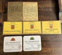 Vintage European Wine Labels Lot 7 Ruffino Riserva Chianti Classico