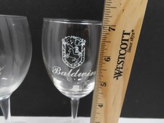 2 Baldwin Winery Pine Bush NY Wine Glasses