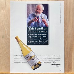 1991 Columbia Crest Winery Vintage Wine Print Ad Art Paterson Washington