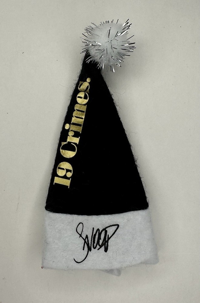 Snoop Dogg 19 Crimes Wine Bottle Topper Holiday Mini Hat Promo Item