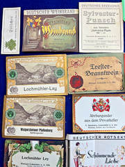 Esquisite 1920s Germany Wine Bottle Label Collection Lot Vintage Antique