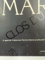 VTG 1981 Clos Du Bois Marlstone Wine Advertising Poster Cabernet Merlot Sonoma