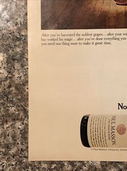 1974 Paul Masson Wine Pinot Noir PRINT AD Nothing Good Happens Fast VTG 1970s
