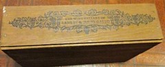 Vintage Ernest & Julio Gallo Chenin Blanc Filigreed Wooden Vine Display Crate