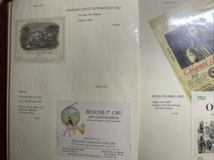 Vintage 1986 Restaurant Wine List-Menu-26 Labels With Descriptions – WHITE & RED