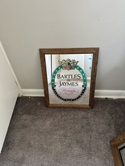 Vintage BARTLES & and JAYMES Premium Wine Cooler Logo ~ Bar Mirror ~ 19&Prime; x 15.5&Prime;