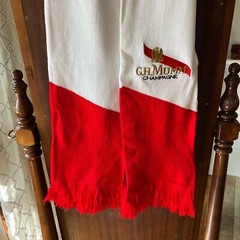 New! G.H. Mumm Champagne Scarf Red And White