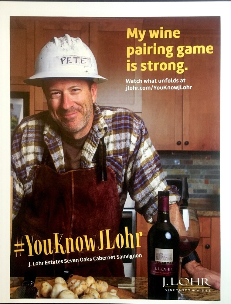 2016 J Lohr Estates Seven Oaks Pete Wine Vineyard PRINT AD Advertisement