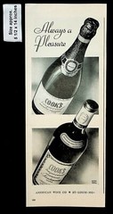 1943 Cook&rsquo;s Imperial American Wine Co. Champagne Pleasure Vintage Print Ad 38387