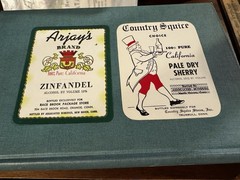 2 Old Associated Wine Bottle Labels New Haven Connecticut Trumbull Conn Unused