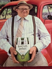 1980s BARTLES & JAYMES WINE COOLER Paper Advertising BAR SIGN Vintage Poster
