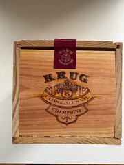 KRUG Clos du Mesnil 300th Anniversary Wood Box 1989. RARE!