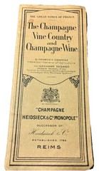 1920s Champagne Vine Country And Champagne Wine Reims, France Heidsieck Monopole