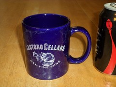 « CASTORO CELLARS »- TEMPLETON, CALIFORNIA, [3-D LOGO], CERAMIC COFFEE CUP, VINT