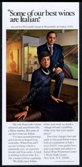 1979 Max & Fran Weitzenhoffer art gallery photo Italian Wine vintage print ad