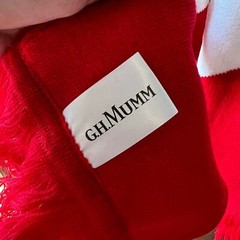 New! G.H. Mumm Champagne Scarf Red And White