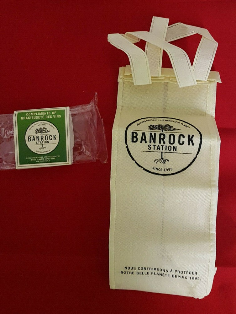 Banrock Station Winery, Australia. Wine Bottle Bag. New in Package.