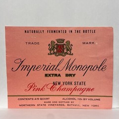 Imperial Monopole Pink Chmpagne Northern State Vineyards Batavia, NY Label