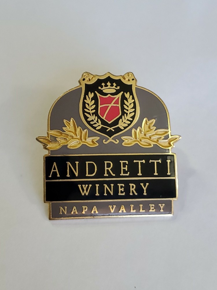 Andretti Winery Napa Valley Lapel Pin California Mario Andretti Closed 4/21/2021