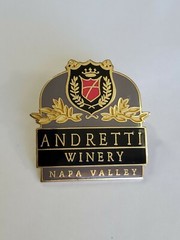 Andretti Winery Napa Valley Lapel Pin California Mario Andretti Closed 4/21/2021
