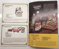 Lot Of 3 Vtg Recipe Booklets/Pamphlets Featurin California Wines Cooking W/Wine