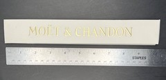 Moet & Chandon Champagne Sensu Folding Hand Fan – Bamboo,Paper, Grosgrain Ribbon