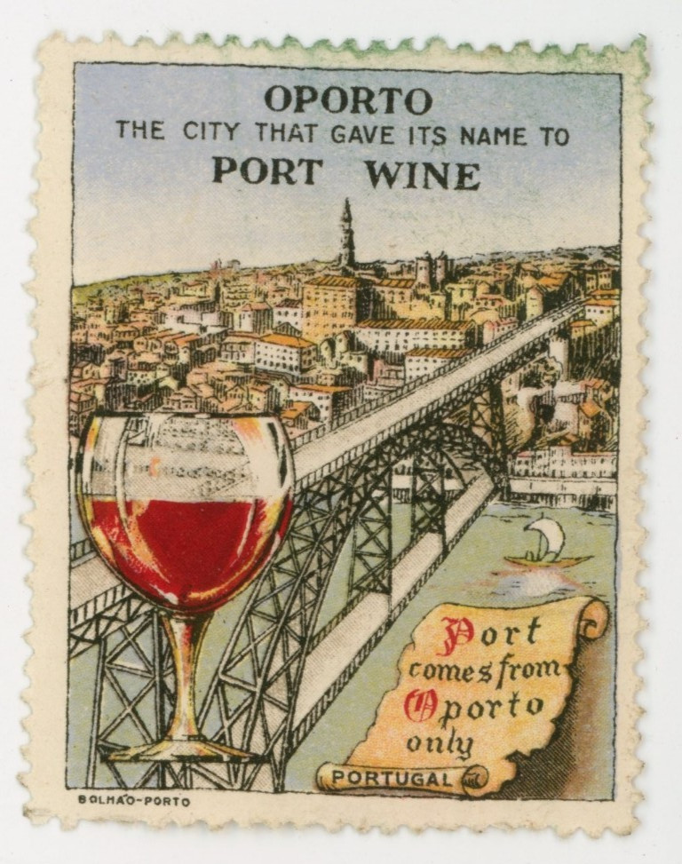 1910-20s Oporto Port Wine City View Portugal Poster Stamp 2 P101
