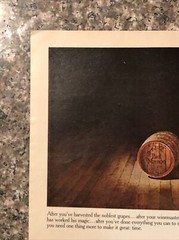 1974 Paul Masson Wine Pinot Noir PRINT AD Nothing Good Happens Fast VTG 1970s