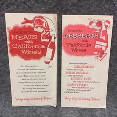 4 California Wine Advisory Board Vtg Recipe Booklets Cheese Fish Meats Desserts